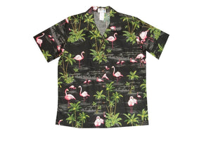 Hawaiian Blouse S / Black Flamingo Fever Women's Hawaiian Shirt