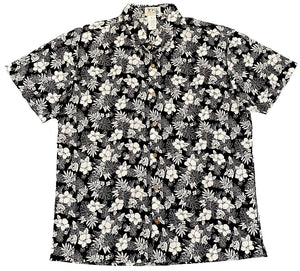 Vintage Hibiscus Button Up Hawaiian Shirt