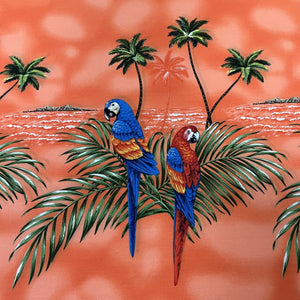 Orange Parrot Paradise Fabric 