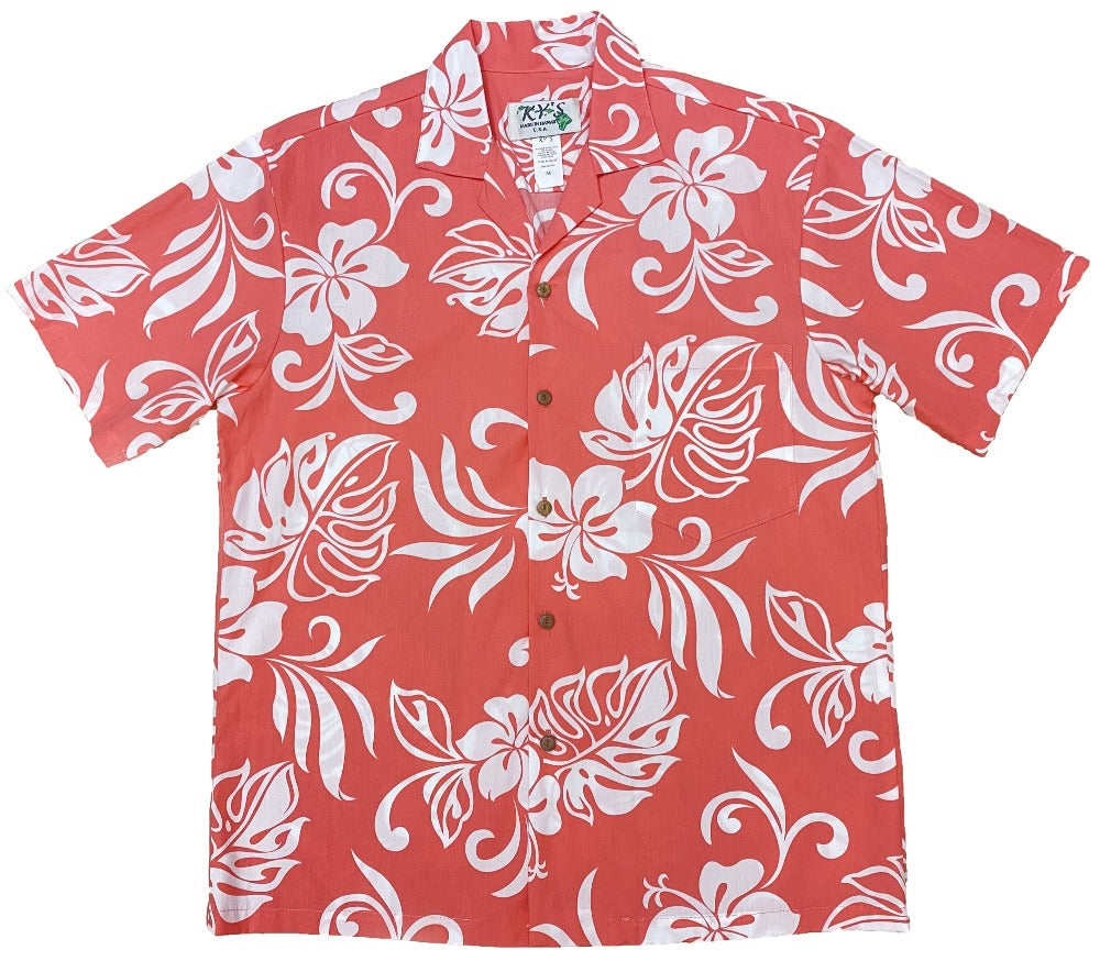 Tropical print Slim Fit Hawaiian Shirt for Men Made in Hawaii | Free  Shipping — kyifi.com