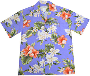 Ky's Majestic Hibiscus Rayon Hawaiian Shirt