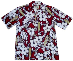 Ky's Vintage Surfers Paradise Hawaiian Shirt Red