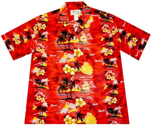 Ky's Classic Discovery Hawaiian Shirt Red