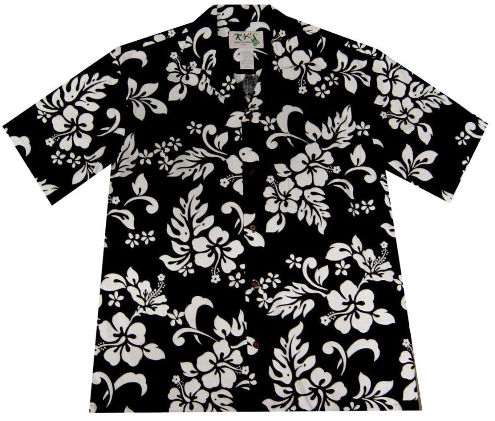 Hibiscus Silhouette Hawaiian Shirt - Ky's Hawaiian Shirts