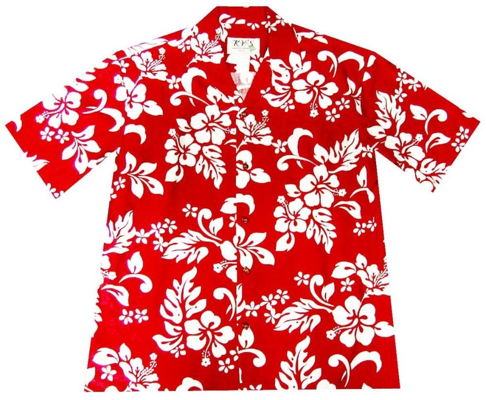 Chicago Cubs Big Logo And Light Coral Hibiscus 3D Hawaiian Shirt