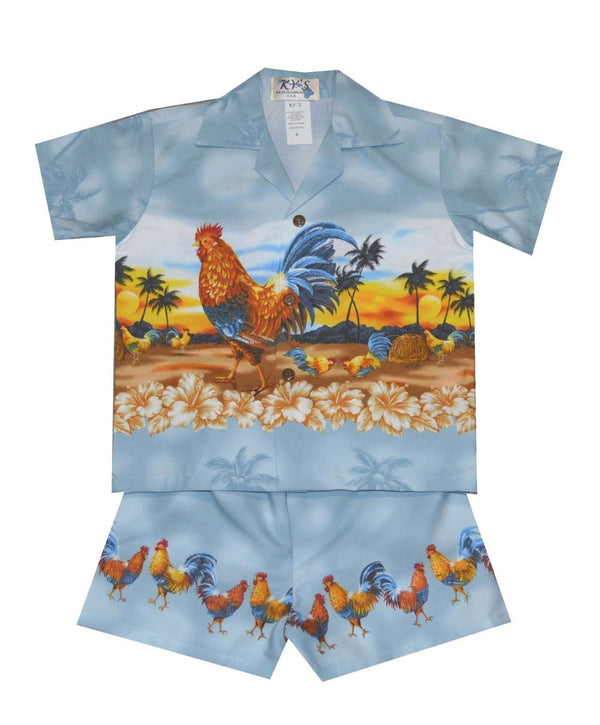 King Rooster Boy's Cabana Set