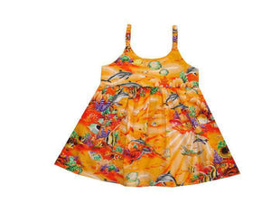 Coral Reef Girl's Hawaiian Bungee Dress