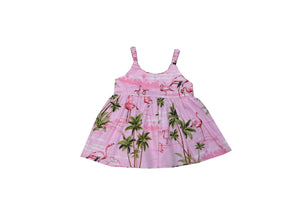 Girl's Bungee Dress 6M / Pink Flamingo Fever Girl's Hawaiian Bungee Dress