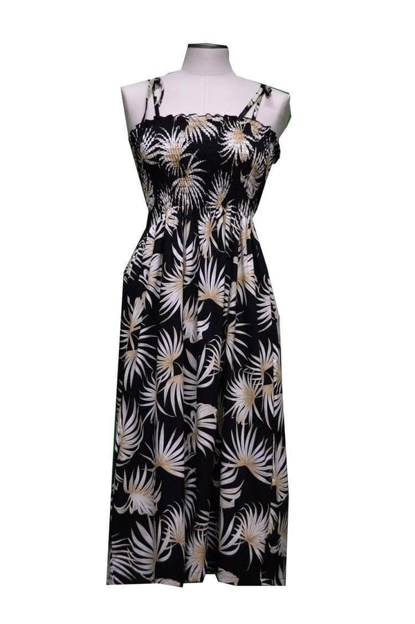 Leaf Floral Hawaiian Tube Dress