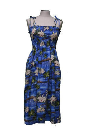 Diamond Head Orchid Hawaiian Tube Dress