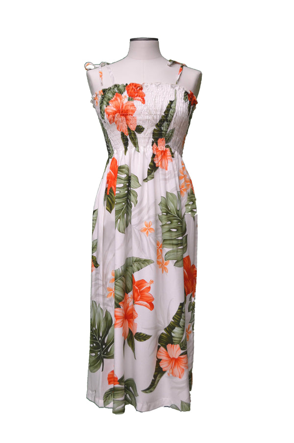 Classic Hibiscus Hawaiian Tube Dress