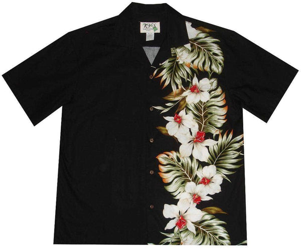 Ky's Tropical Orchid Hawaiian Panel Shirt
