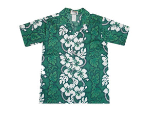 Hibiscus Lei Boy's Hawaiian Shirt