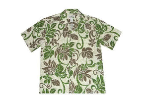 Hawaiian Shirt S / Green Tropical Floral Hawaiian Shirt