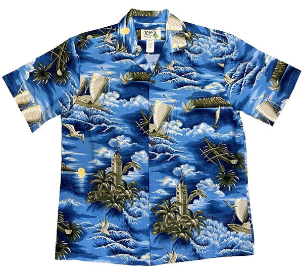 Ky's Aloha Tower Hawaiian Shirt