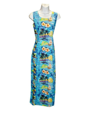 Classic Discovery Long Tank Hawaiian Dress