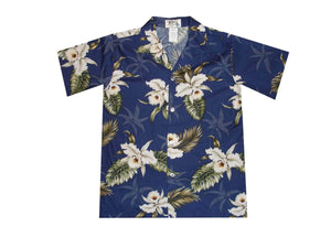 Classic Orchid Boy's Hawaiian Shirt