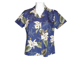 Classic Orchid Girl's Hawaiian Blouse