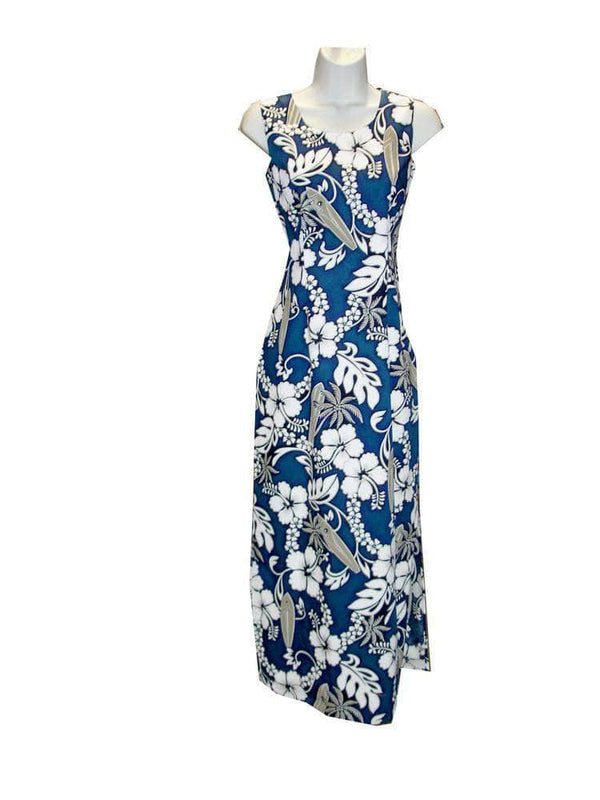 Navy blue on sale hawaiian dress