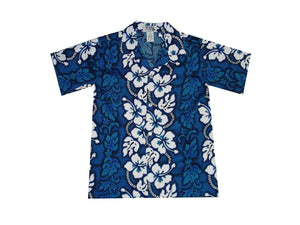 Hibiscus Lei Boy's Hawaiian Shirt