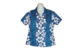 Hibiscus Lei Girl's Hawaiian Blouse