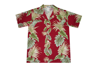 Hawaiian Leaves Boy's Hawaiian Shirt