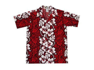 Hibiscus Lei Boy's Hawaiian Shirt