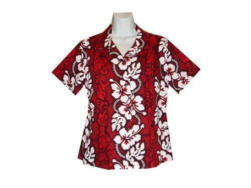 Hibiscus Lei Girl's Hawaiian Blouse