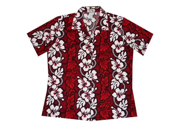 Hibiscus Lei Women's Hawaiian Shirt