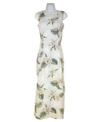 Classic Orchid Long Tank Hawaiian Dress
