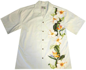 Ky's Hibiscus and Bird of Paradise Hawaiian Shirt