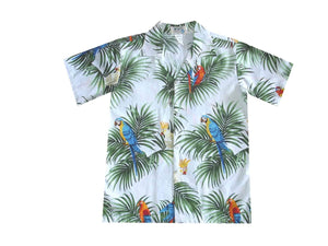 Parrot Forest Boy's Hawaiian Shirt