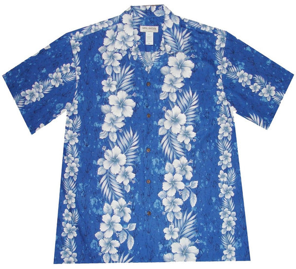 Ky's Traditional Hibiscus Panel Hawaiian Shirt