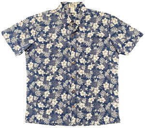 Vintage Hibiscus Button Up Hawaiian Shirt