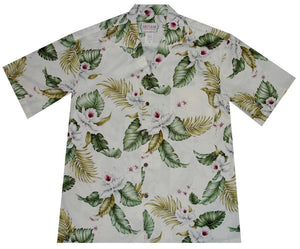 Ky's Wild Orchid Floral Rayon Hawaiian Shirt